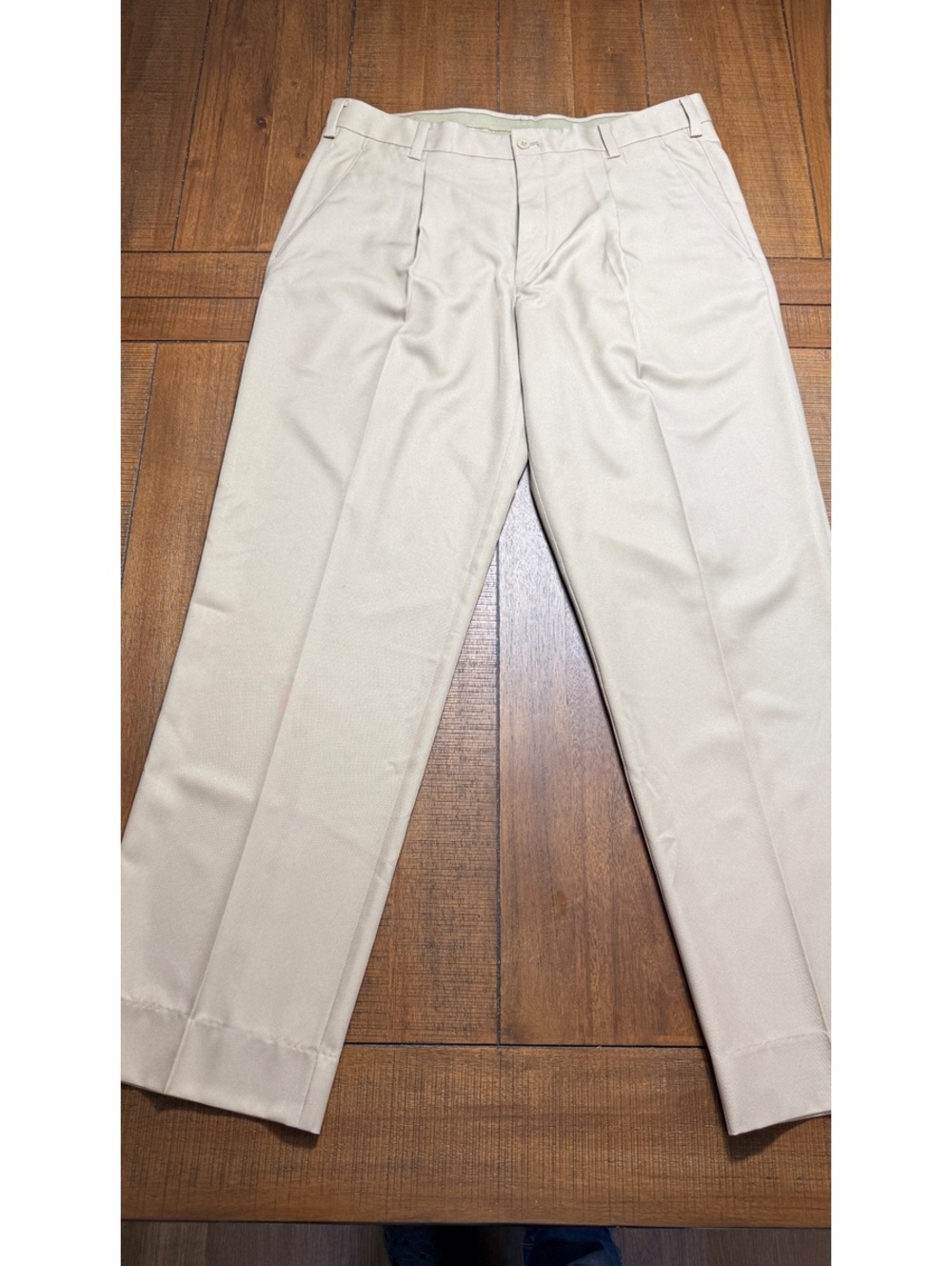 Nike Golf Dri-FIT Men’s Pants Size 36 Khaki Tan Pleated Performance Golf